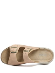 Jones Bootmaker Cream Harlowe Wide Fit Leather Sandals - Image 4 of 6