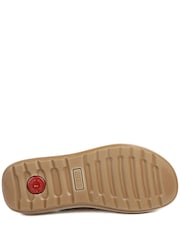 Jones Bootmaker Cream Harlowe Wide Fit Leather Sandals - Image 5 of 6