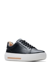 Clarks Black Standard Fit (F) Leather Hollyhock Walk Shoes - Image 3 of 7