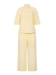 PixieGirl Petite White Linen Shirt & Wide Leg Trousers Set - Image 5 of 5