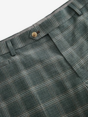 Vert - Slim Fit (Slim Fit) - Pantalon de costume à carreaux garni - Image 7 de 9