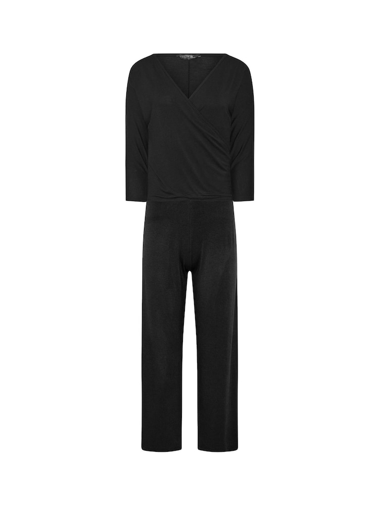 PixieGirl Petite Black Wrap Top & Wide Leg Trousers - Image 7 of 7 PixieGirl Petite Black Wrap Top & Wide Leg Trousers - Image 7 of 7