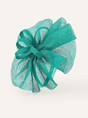 Accessorize Green Jasmine Gathered Disc Sinamay Band Fascinator Hat - Image 3 of 3