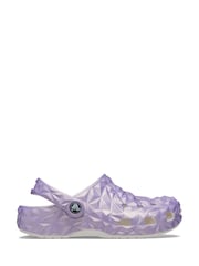Crocs Purple Geometric Kids Clogs - Image 1 of 6