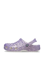 Crocs Purple Geometric Kids Clogs - Image 2 of 6