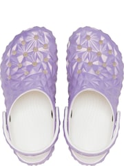 Crocs Purple Geometric Kids Clogs - Image 4 of 6