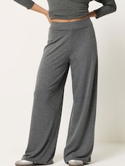 PixieGirl Petite Grey Wrap Top & Wide Leg Trousers - Image 5 of 7