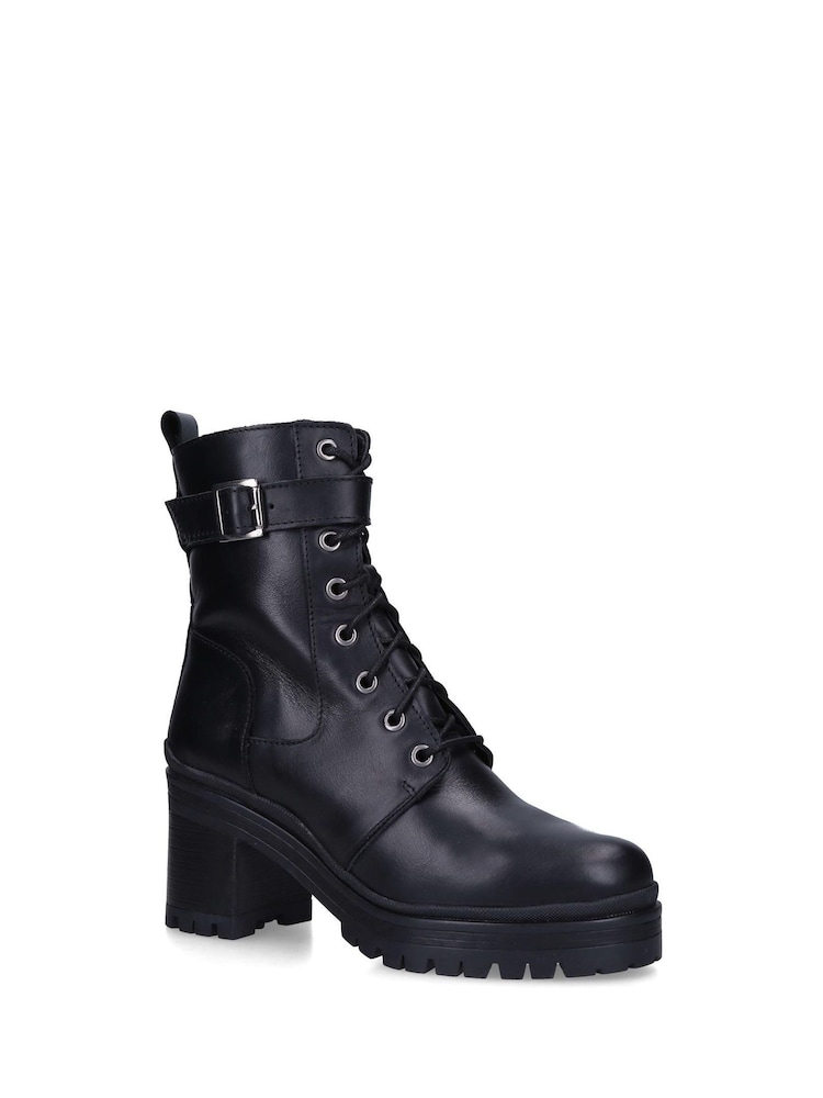 Carvela Comfort Black Secure Lace up 2 Boots - Image 5 of 5