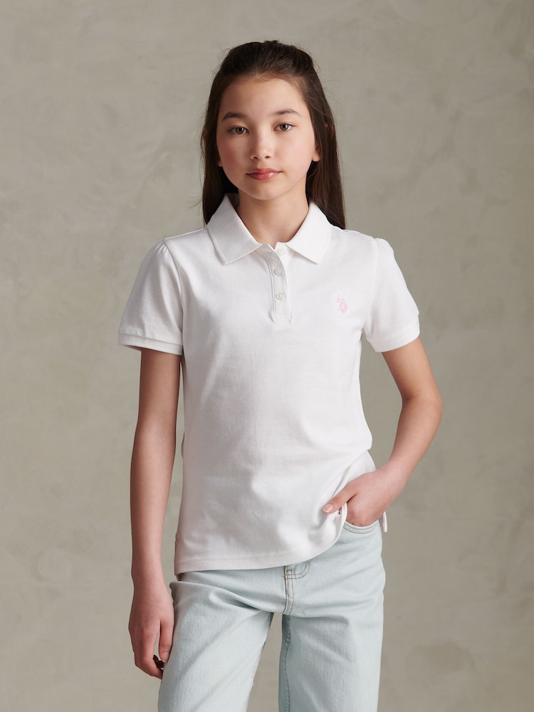 U.S. Polo Assn. White Regular Polo Top - Image 1 of 7 U.S. Polo Assn. White Regular Polo Top - Image 1 of 7