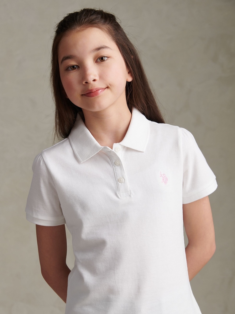 U.S. Polo Assn. White Regular Polo Top - Image 2 of 7 U.S. Polo Assn. White Regular Polo Top - Image 2 of 7
