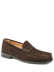 Jones Bootmaker Brown Perna Smart Leather Moccasins - Image 1 of 5