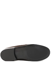 Jones Bootmaker Brown Perna Smart Leather Moccasins - Image 5 of 5