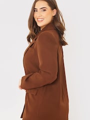 Blezer o pudełkowym kroju oversize In The Style Gemma Louise Miles - Obraz 2 z 5