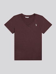 U.S. Polo Assn. Purple Regular Fit V-Neck T-Shirt - Image 5 of 6