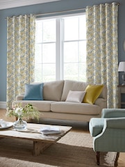 Laura Ashley Gold Tulips Made to Measure 100% Cotton Curtains - Image 2 of 6