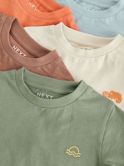 Neutral 100% Cotton Short Sleeve T-Shirts 5 Pack (3mths-7yrs) - Image 14 of 14