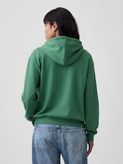 Gap Green Relaxed Logo Zip-Up Hoodie - Image 2 of 5