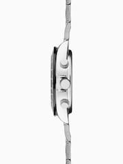 Sekonda Mens Circuit 39mm Analogue Silver Tone Watch With Case And Stainless Steel Bracelet With Dark Blue Dial - Image 4 of 6