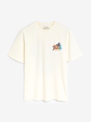 Ecru Fender Band Graphic 100% Cotton T-Shirt - Image 5 of 8