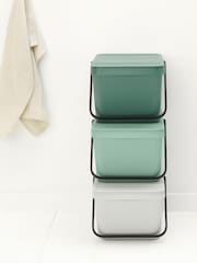 Brabantia White Stackable Sort & Go Bin - Image 1 of 6