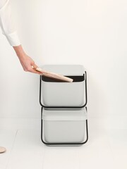 Brabantia White Stackable Sort & Go Bin - Image 2 of 6