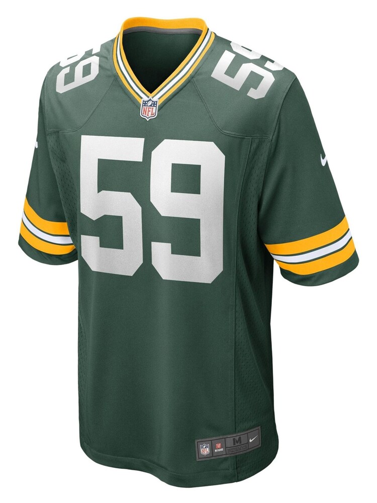 Nike Green NFL Green Bay Packers Home Game Jersey - De'Vondre Campbell - Image 2 of 3 Nike Green NFL Green Bay Packers Home Game Jersey - De'Vondre Campbell - Image 2 of 3