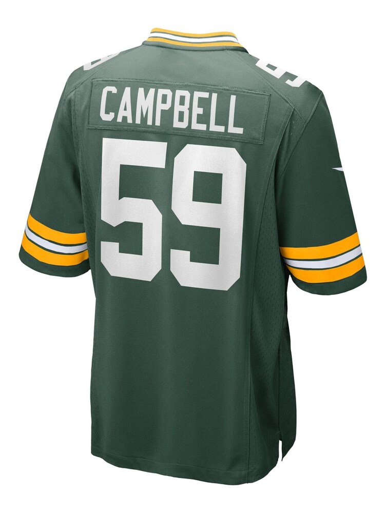 Nike Green NFL Green Bay Packers Home Game Jersey - De'Vondre Campbell - Image 3 of 3 Nike Green NFL Green Bay Packers Home Game Jersey - De'Vondre Campbell - Image 3 of 3