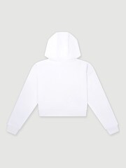 Ellesse Buccio Crop White Hoodie - Image 1 of 4