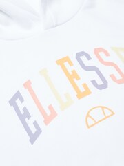 Ellesse Buccio Crop White Hoodie - Image 2 of 4