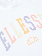 Ellesse Buccio Crop White Hoodie - Image 3 of 4