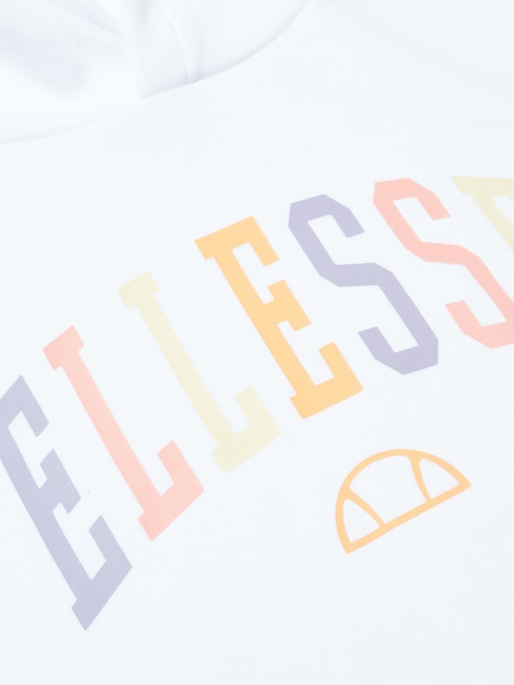 Ellesse Buccio Crop White Hoodie - Image 3 of 4