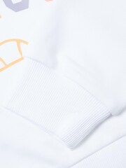 Ellesse Buccio Crop White Hoodie - Image 4 of 4