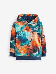 Orange Digital Drippy Smile Graphic Hoodie (3-16yrs) - Image 4 of 7