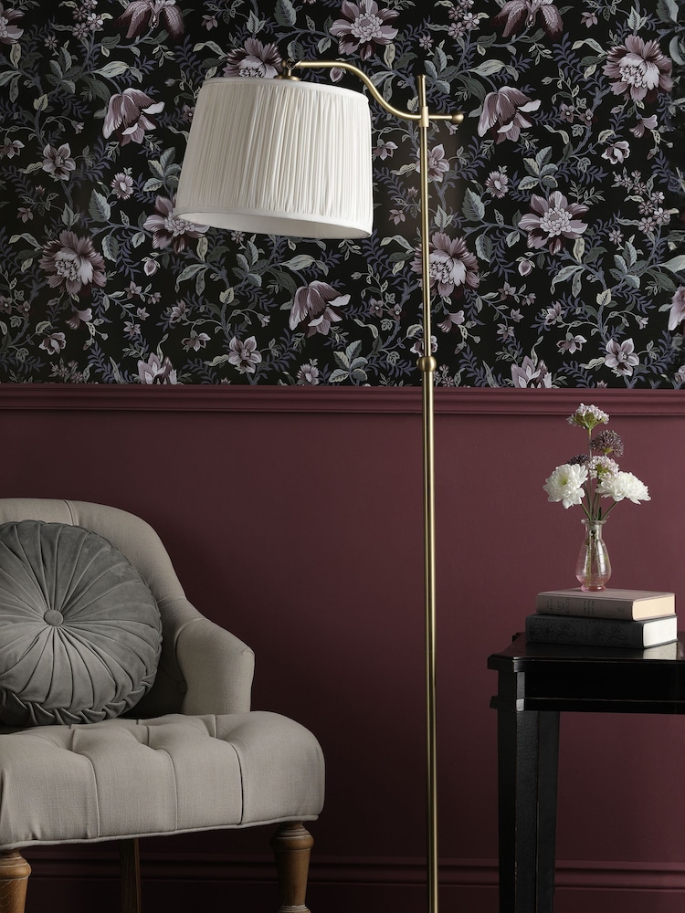 Laura Ashley Brass Hemsley Task Floor Lamp - Image 2 of 3