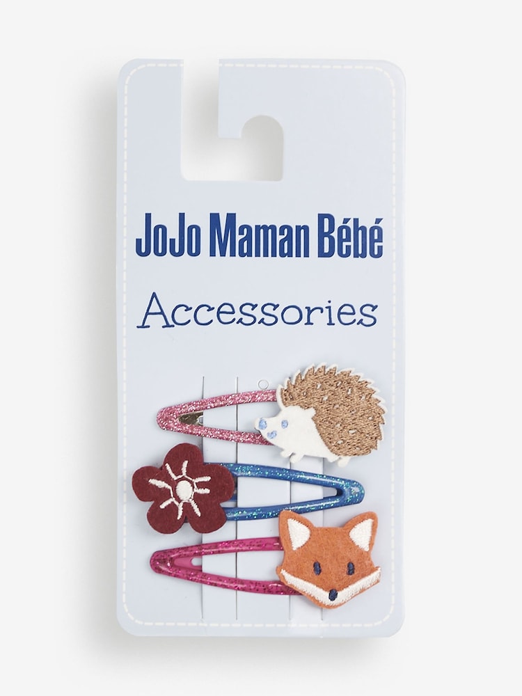 JoJo Maman Bébé Berry 3-Pack Woodland Character Clips - Image 1 of 3