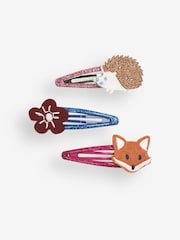 JoJo Maman Bébé Berry 3-Pack Woodland Character Clips - Image 2 of 3