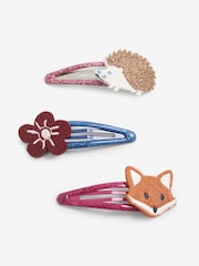 JoJo Maman Bébé Berry 3-Pack Woodland Character Clips - Image 3 of 3
