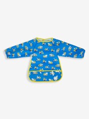 JoJo Maman Bébé Blue Digger Deluxe Sleeved Bib - Image 2 of 2