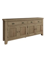 K Interiors Brown Embleton Solid Wood 4 Door 2 Drawer Sideboard - Image 2 of 4