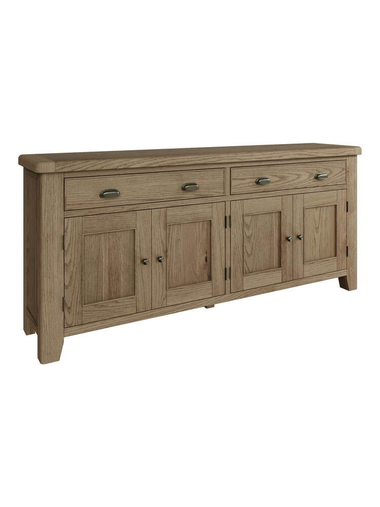 K Interiors Brown Embleton Solid Wood 4 Door 2 Drawer Sideboard - Image 2 of 4 K Interiors Brown Embleton Solid Wood 4 Door 2 Drawer Sideboard - Image 2 of 4