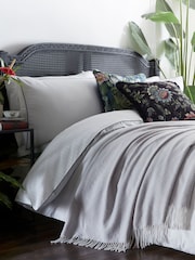 Wedgwood Grey Folia Throw - Image 1 of 2