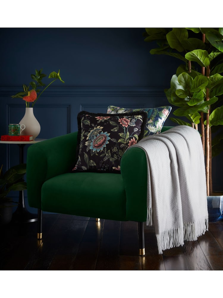 Wedgwood Grey Folia Throw - Image 2 of 2 Wedgwood Grey Folia Throw - Image 2 of 2