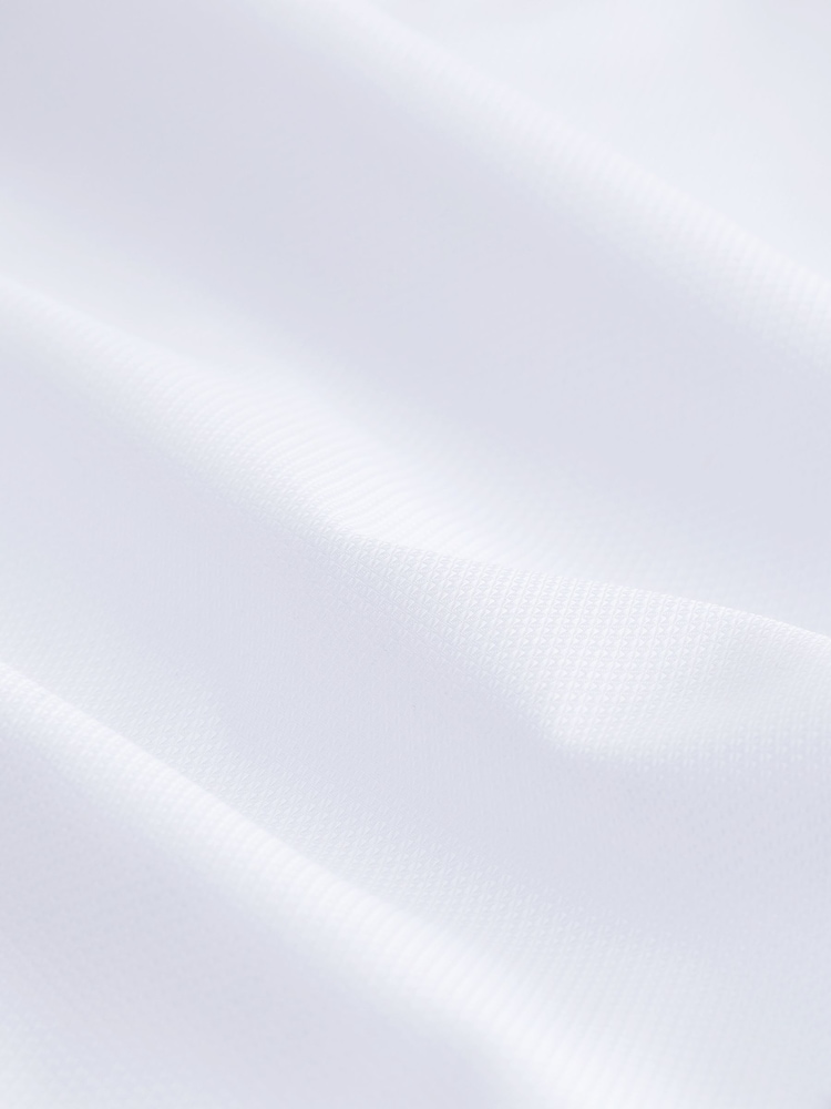 White Single Cuff Trimmed Formal Oxford Shirt - Image 8 of 8