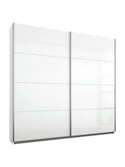 Rauch White 1.8m Sliding Courtney Glass Semi Fitted Wardrobe - Image 2 of 2