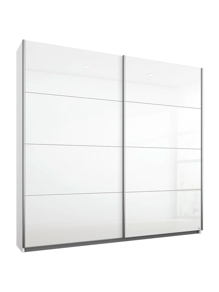 Rauch White 1.8m Sliding Courtney Glass Semi Fitted Wardrobe - Image 2 of 2