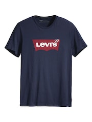 Levi's® Navy Blue Standard Housemark 100% Cotton T-Shirt - Image 8 of 8