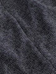 Navy Blue Slim Fit Nova Fides Italian Textured Cotton Blend Blazer - Image 10 of 11