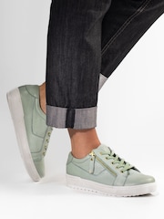 Jones Bootmaker Padova Wide-Fit Leather Trainers - 画像 6 / 6