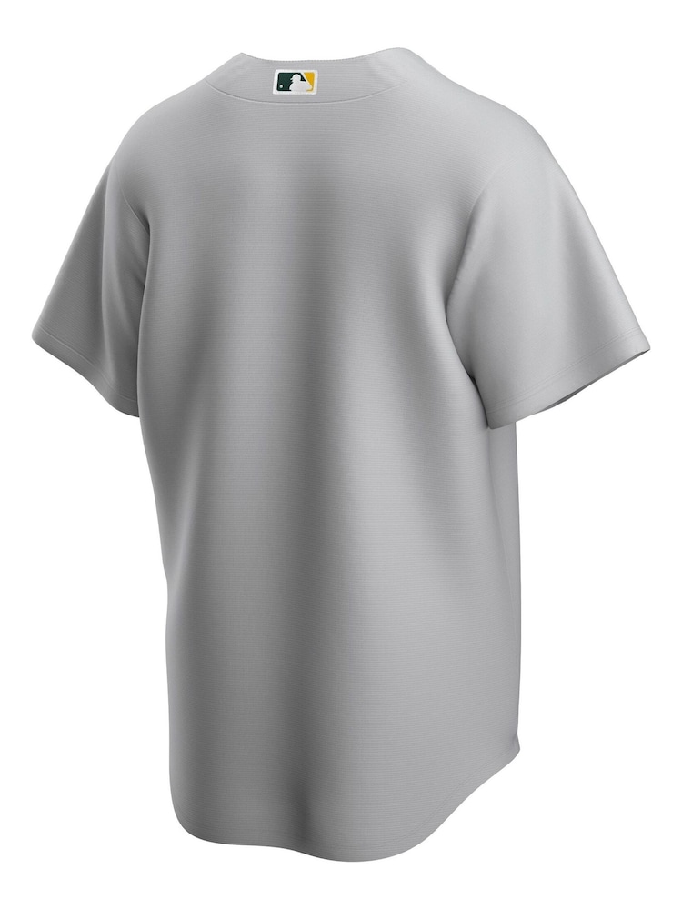 Nike Grey Oakland Athletics Official Replica Road Jersey - Image 3 of 3