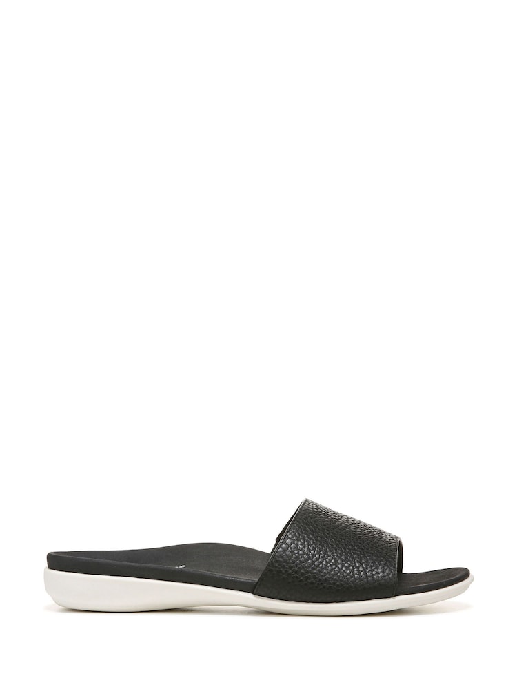 Vionic Val Tumbled Leather Slides - Image 1 of 6